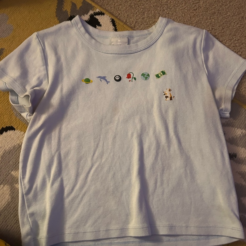 Teddy Fresh emoji baby tee